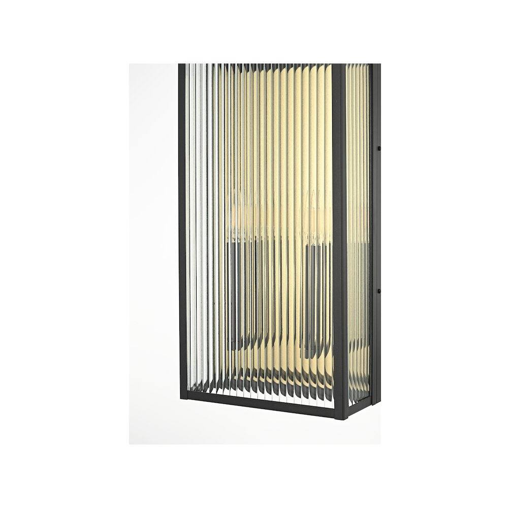 Alt View 2. Elegant Lighting - Kannon 11.5 inch Outdoor Wall Sconce in Black - Black.