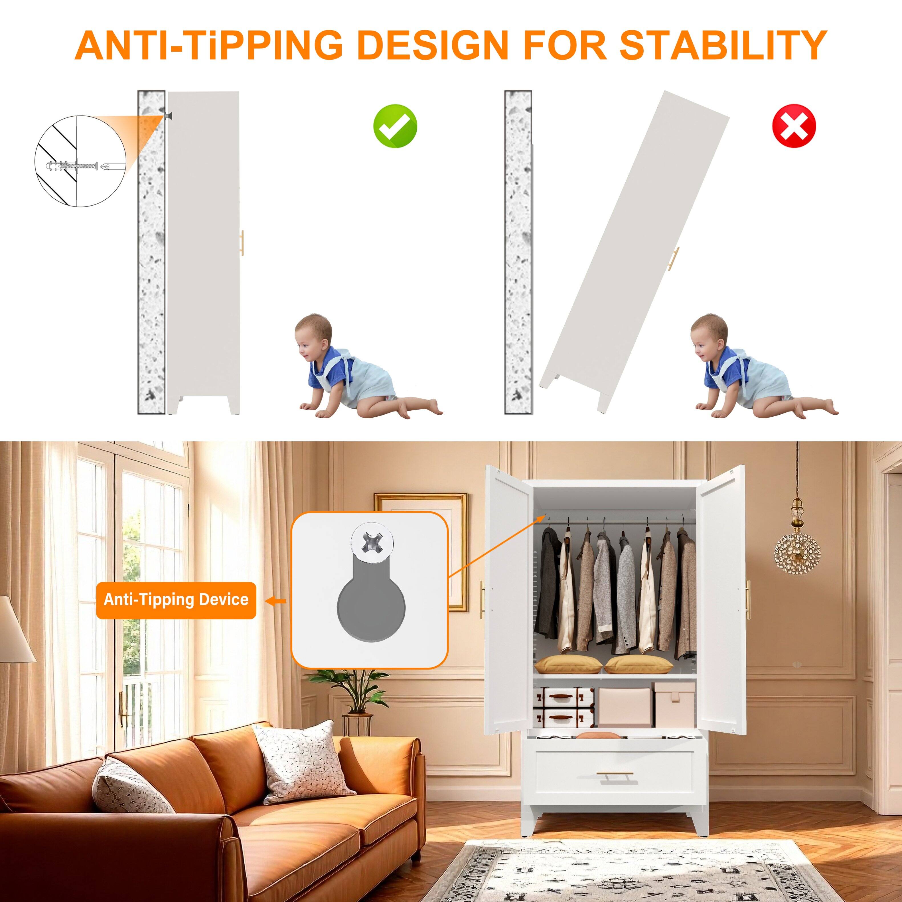 ANTI-TIPPING DESIGN FOR STABILITY

Anti-Tipping Device
