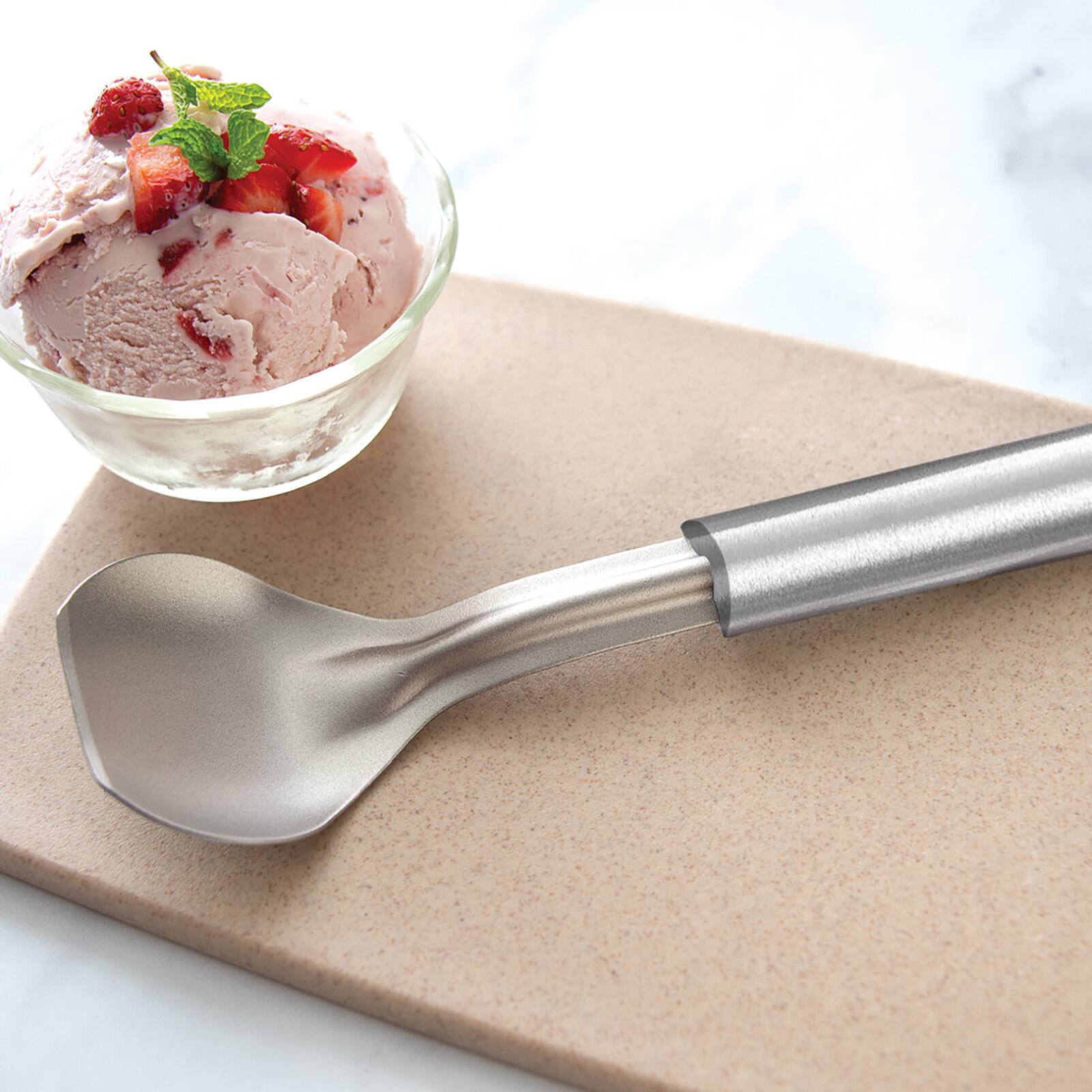Alt View 2. Rada - Cutlery 9.25-Inch Ice Cream Scoop, Aluminum Handle - Silver.