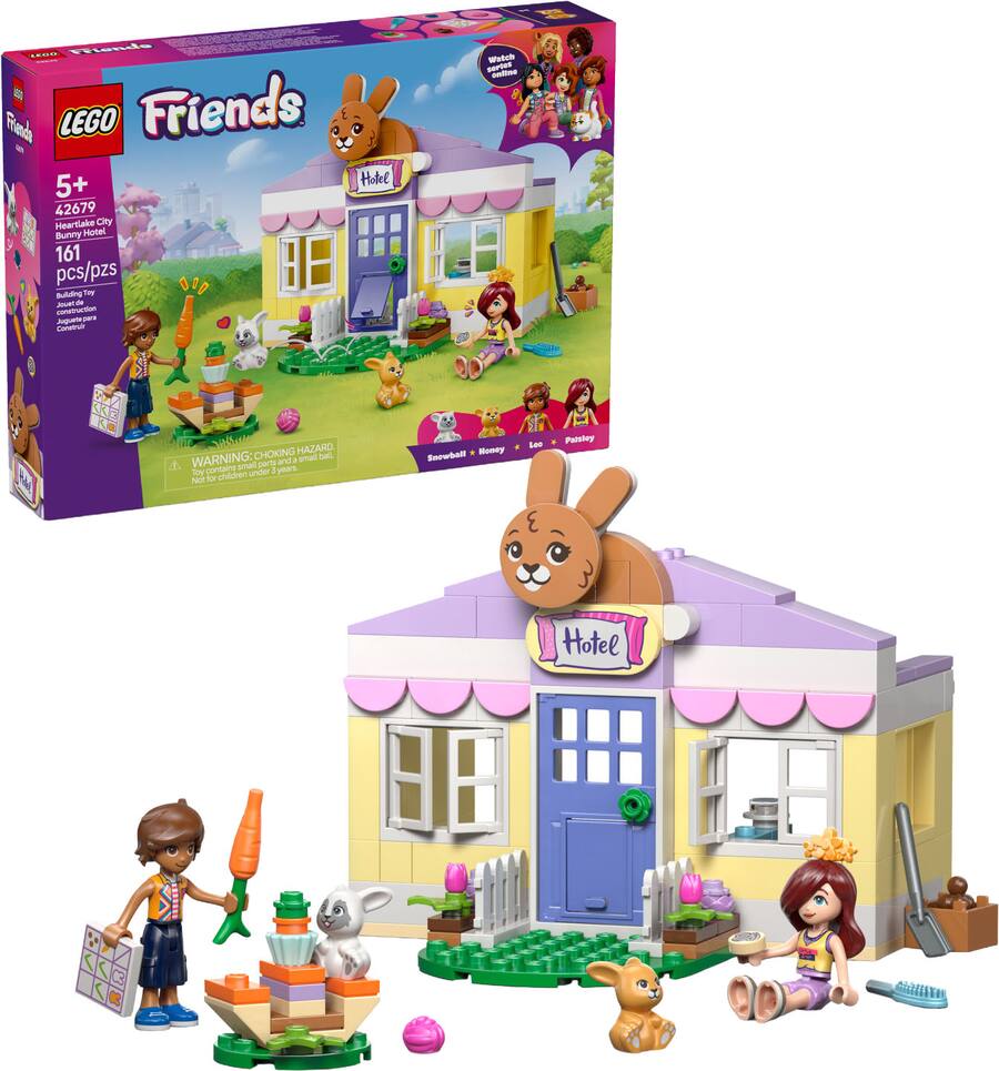 Lego Rabbit Simple Bulid LEGO Friends Heartlake City Bunny Hotel 42679 - Best Buy