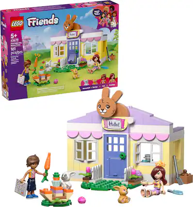 LEGO Friends 5+ Heartlake City Bunny Hotel 42679
161 pcs/pzs
Building Toy
WARNING: CHOKING HAZARD - Small parts. Not for children under 3 years.