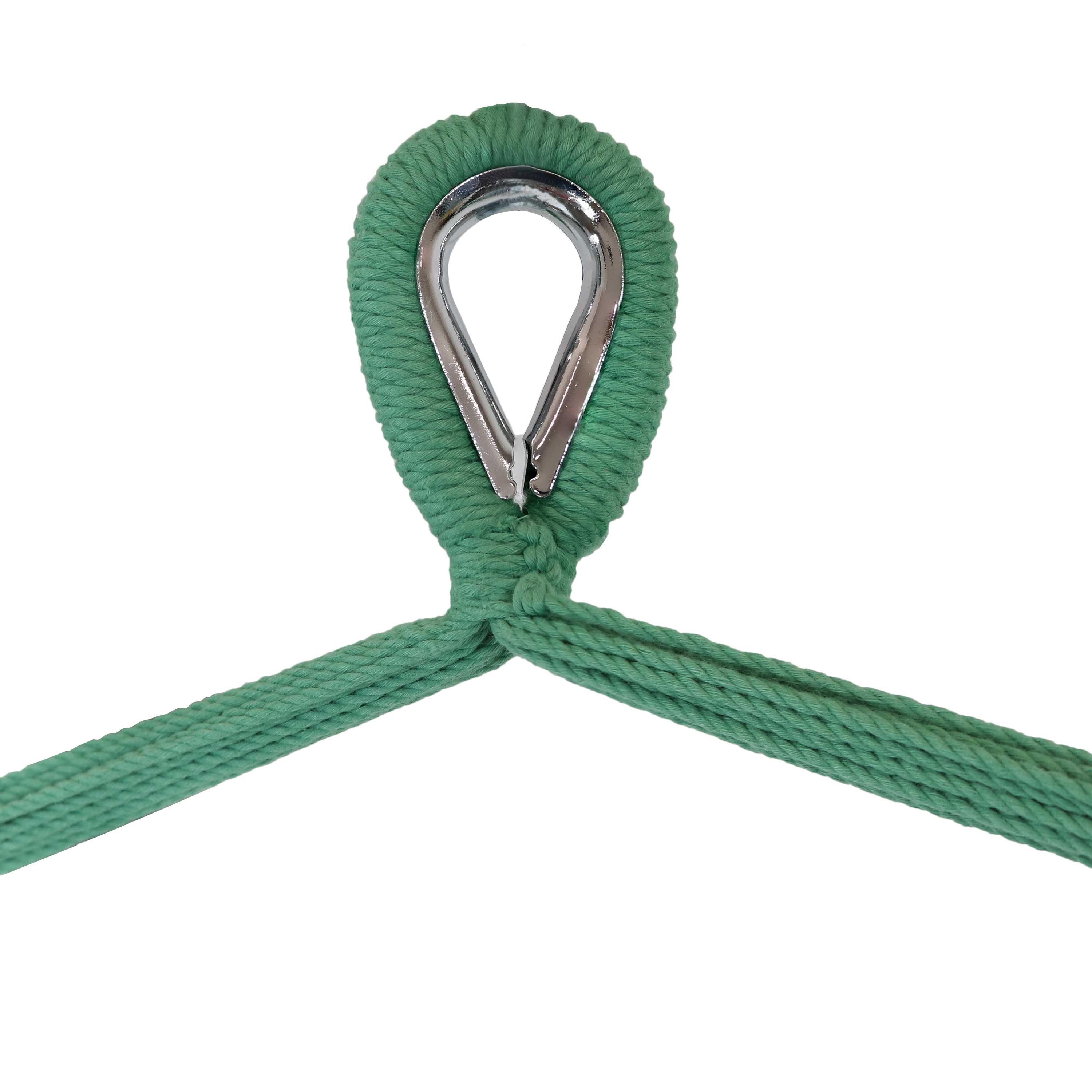 Alt View 8. Sunnydaze - Extra Large Polyester Rope Hammock Chair and Spreader Bar - Jungle Green.