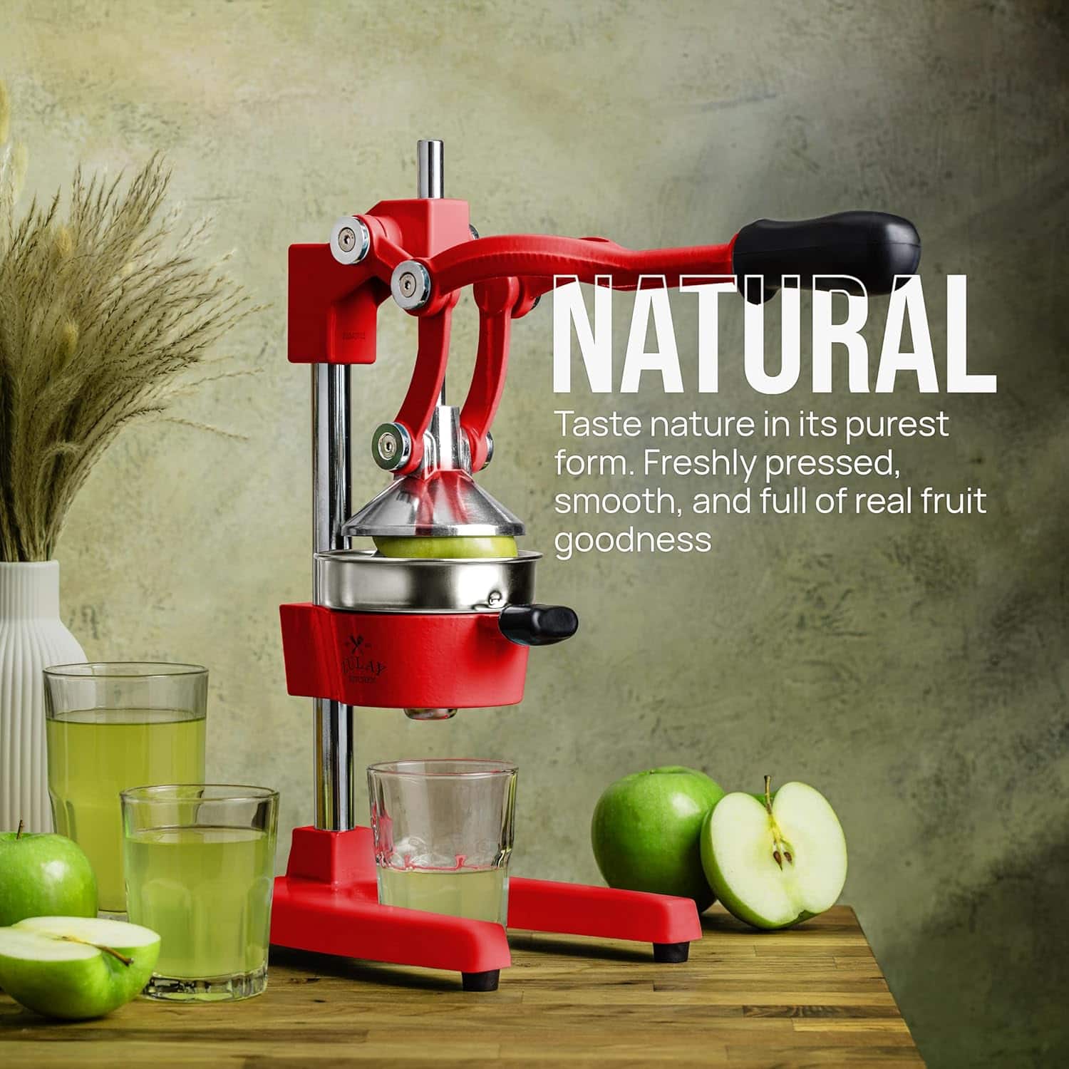 SHARP juicer press 赤色 Zulay Kitchen Cast Iron Manual Citrus Press & Orange Squeezer