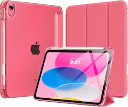 VIKESI - Case for iPad A16 11 inch 2025 / iPad 10th 10.9 inch 2022 - Fashion Design, Shock Proof Edge Cover,Full Function Support - Crimson