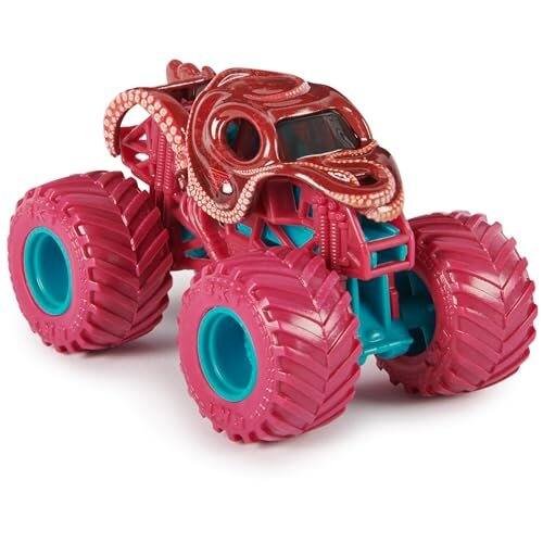 Angle. Monster Jam - Monster Jam Series 35 Octon8er 1:64 Scale Die-Cast Monster Truck with BKT Tires - Red.