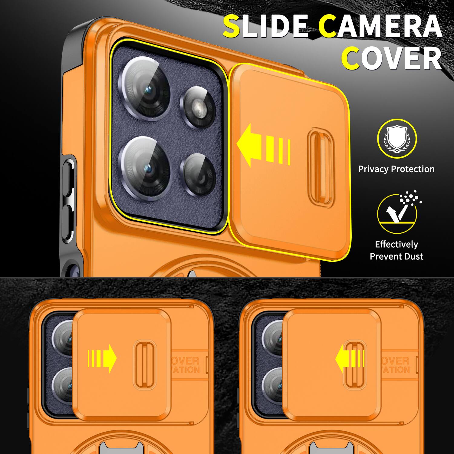 SLIDE CAMERA COVER

Privacy Protection
Effectively Prevent Dust
