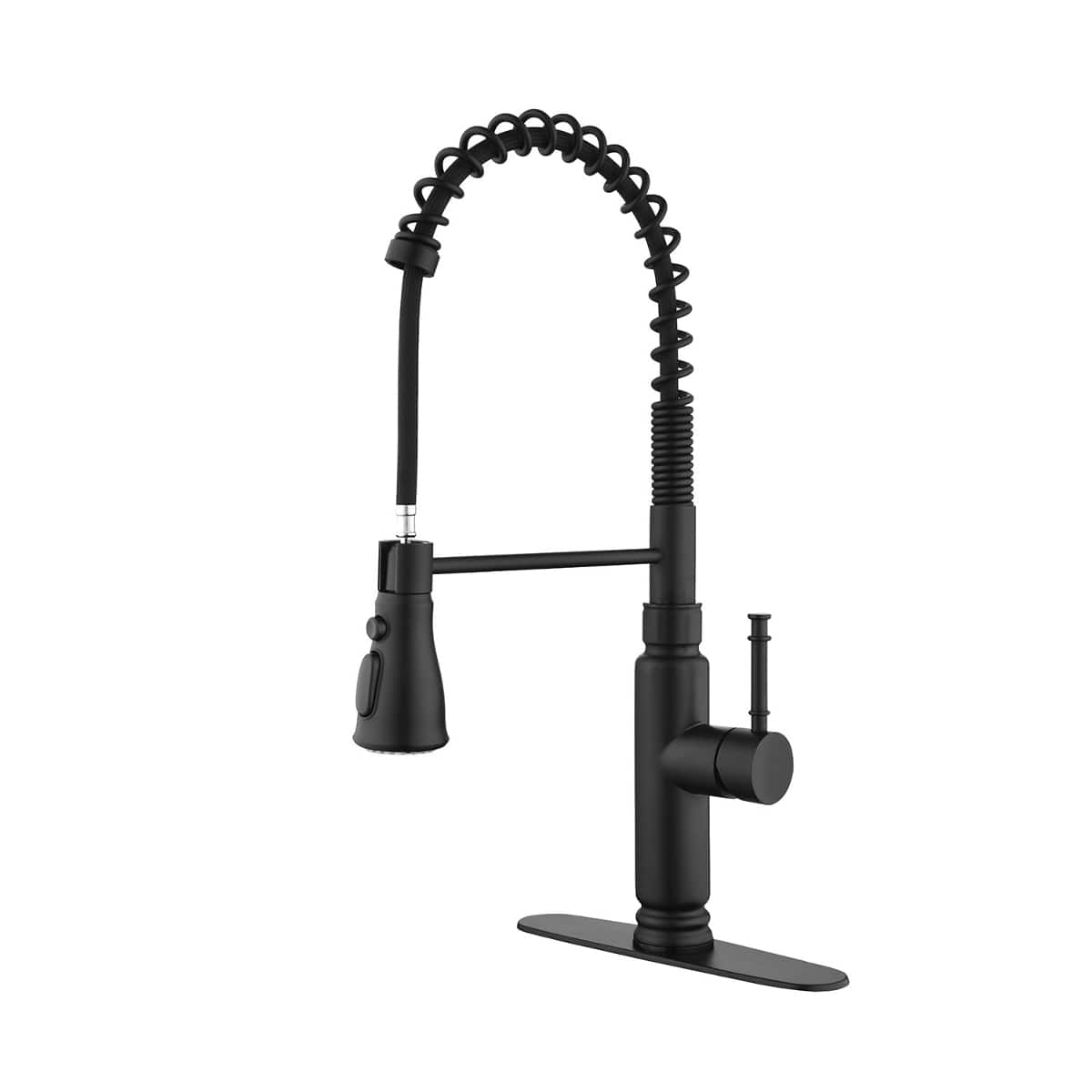 Ropilly- Touch Kitchen Faucet with Pull Down Sprayer, Stainless Steel, Single Handle Motion Sensor- Matte Black