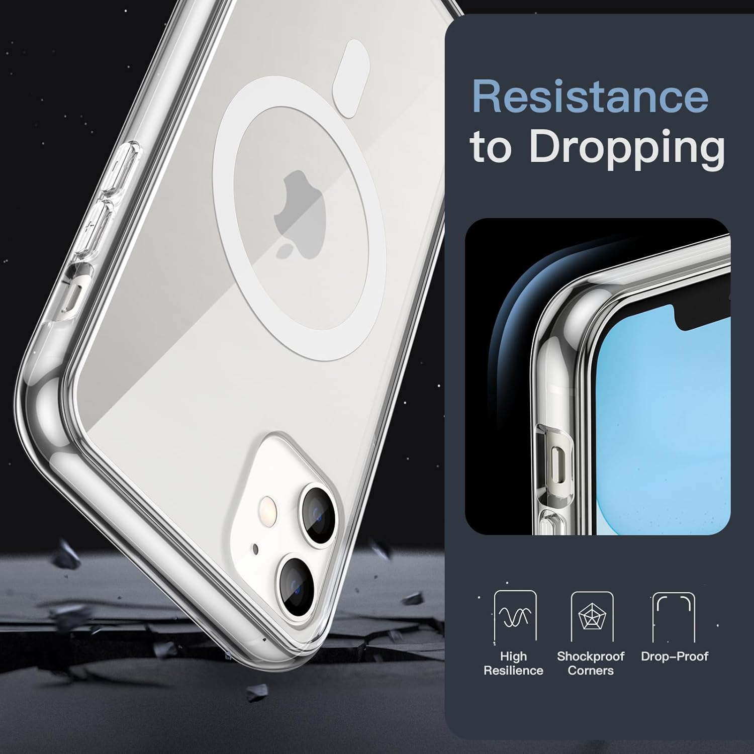 Resistance to Dropping, High Resilience, Shockproof Corners, Drop-Proof