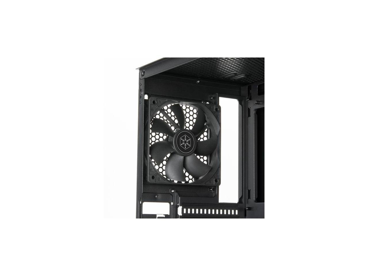 Alt View 2. SilverStone - Silverstone FARA R1 V2 Stylish and distinct tempered glass mid tower ATX chassis - Silver.