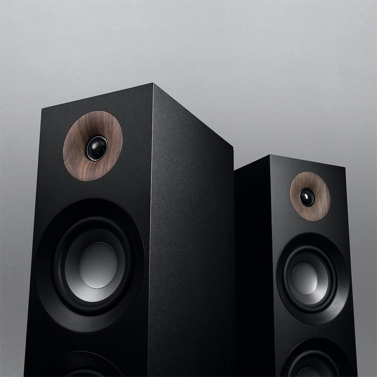 Alt View 3. Jamo - Jamo S 809 Dolby Atmos Floorstanding Speakers, Black, Pair.