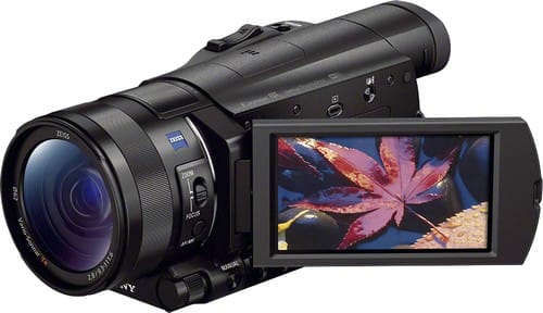 Sony - Prosumer HDR-CX900 HD Flash Memory Camcorder - Black - Angle