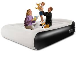 Jadie Link - 16 Air Mattress With Built In Pump For Camping Portable Blow Up Carry Bag High What - Gray