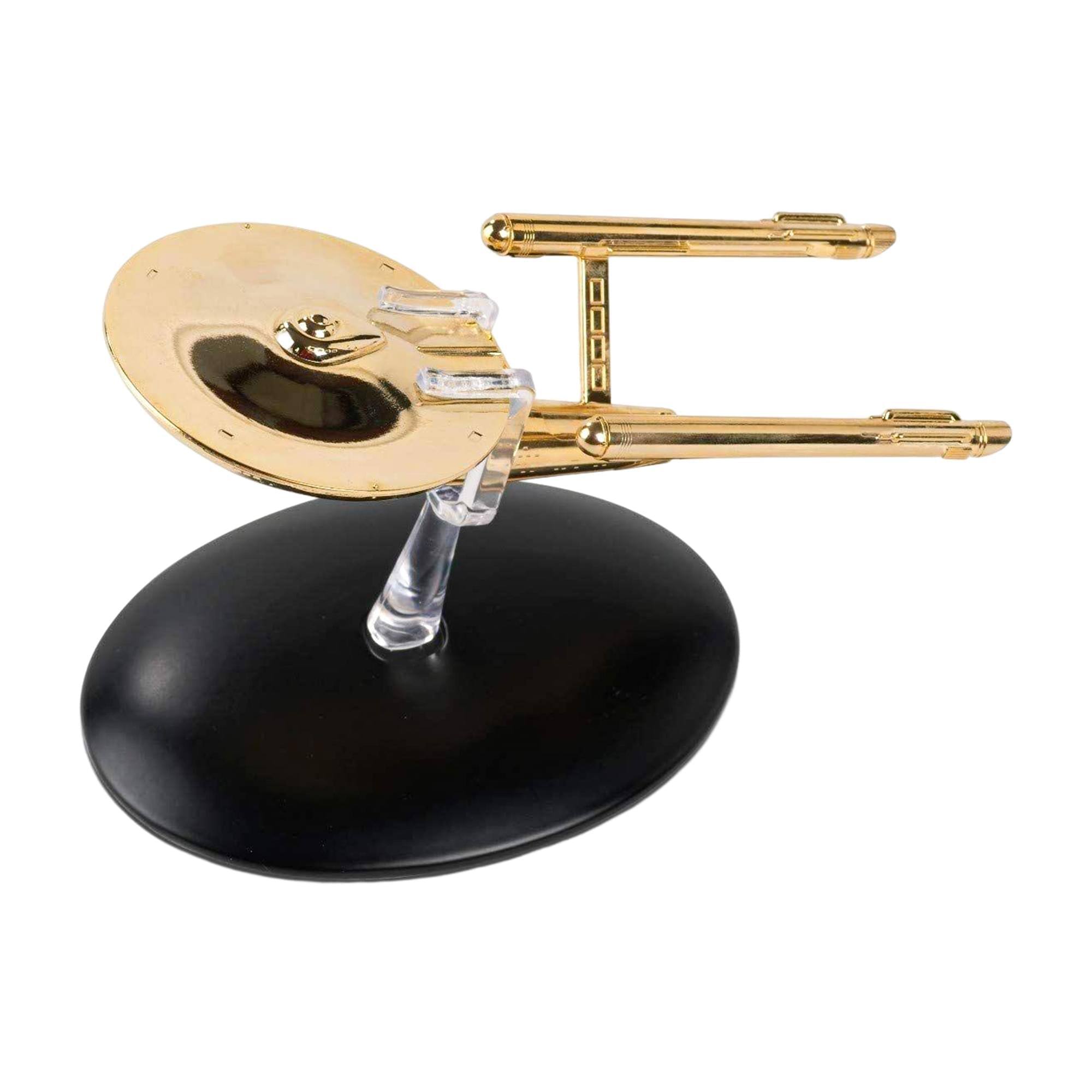 Alt View 2. Eaglemoss - Eaglemoss Star Trek Ship Replica Gold Plated TOS NCC 1701 Enterprise (Variant) - Gold.