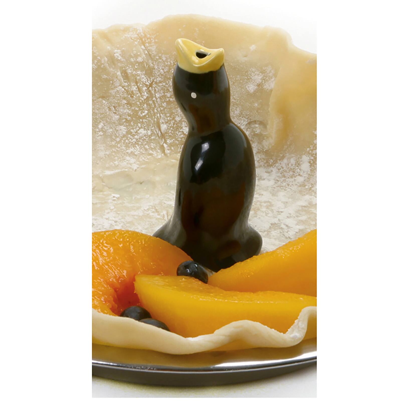 Alt View 1. Norpro - Ceramic Pie Bird – Steam Vent for Fruit Pies, Classic Design - Black.