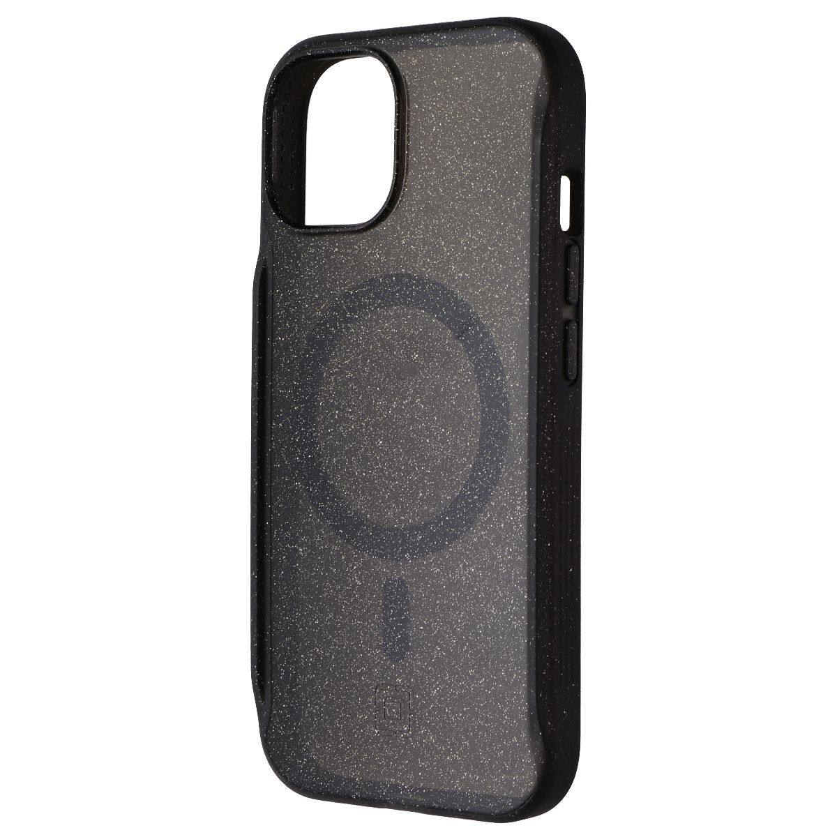 Front. Incipio - Incipio AeroGrip Case for MagSafe for Apple iPhone 15 - Black Glitter - Black.