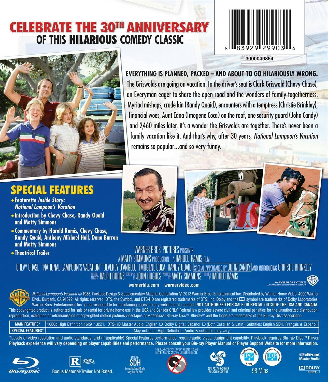 Back. National Lampoon's Vacation: 30th Anniversary (Blu-ray 30th Anniversary Edition) [Blu-ray].