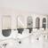 Alt View 3. Winado - Professional Salon Oval Wall Mount Mirror with Removable Shelf, Tempered Glass Salon Makeup Mirror for Barbershop Beauty - Grey.