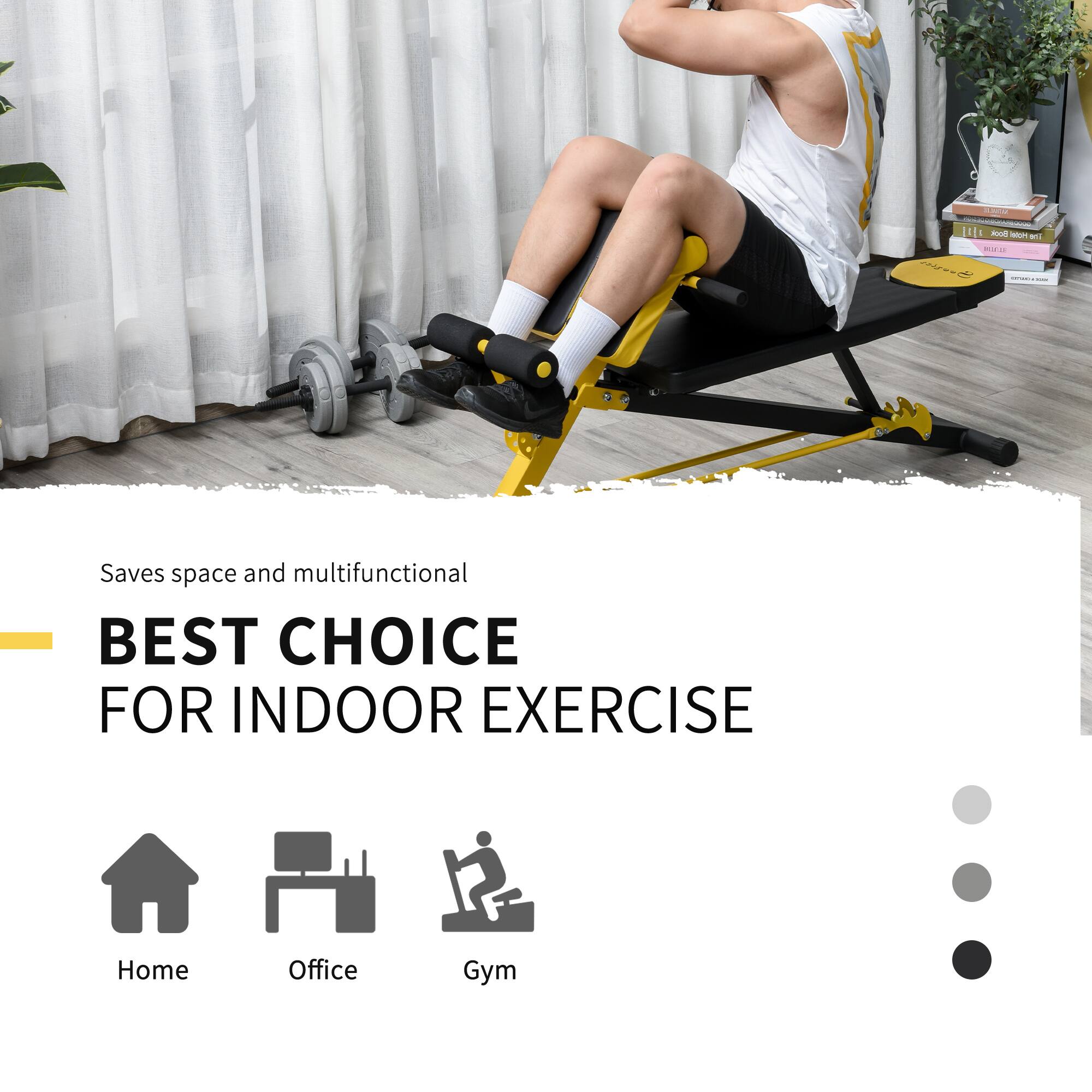 Saves space and multifunctional  
BEST CHOICE FOR INDOOR EXERCISE  

Home  
Office  
Gym
