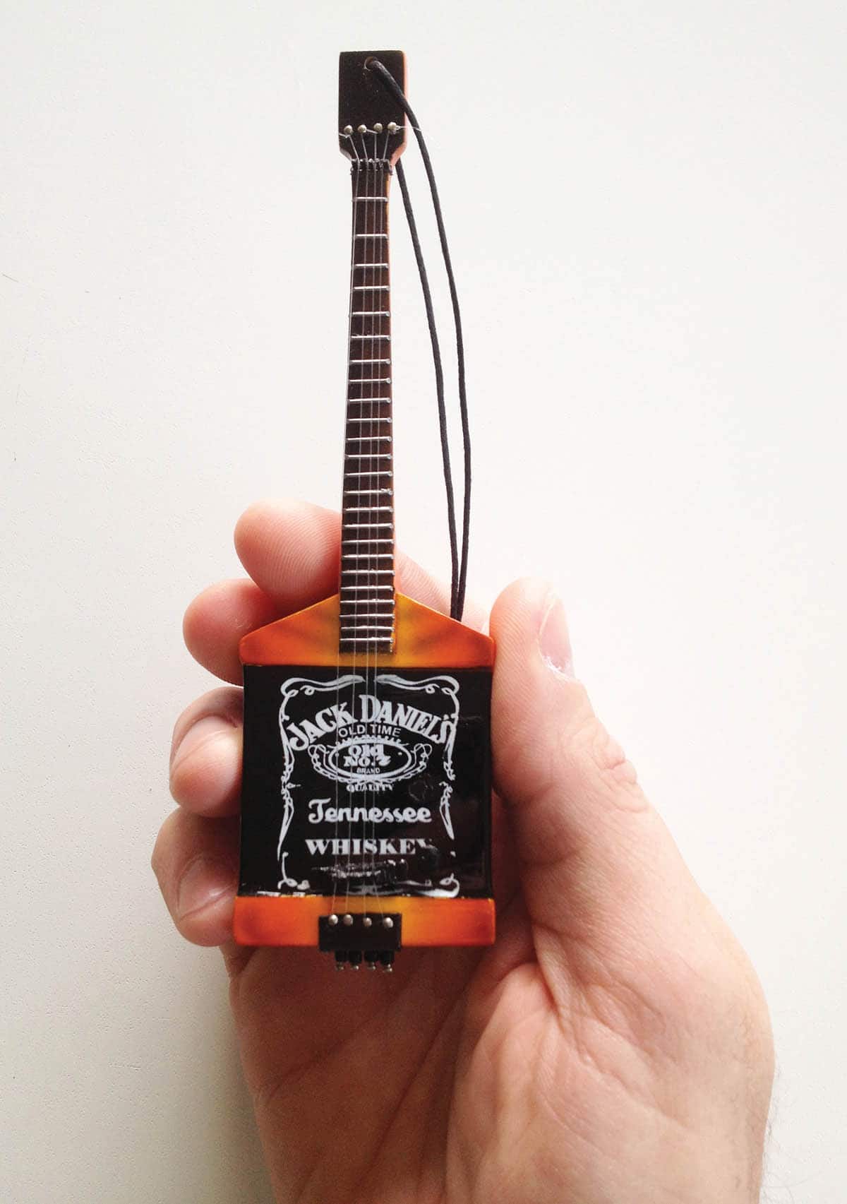 Axe Heaven - Michael Anthony Jack Daniels Bass Mini Guitar Ornament Collectible Display Model