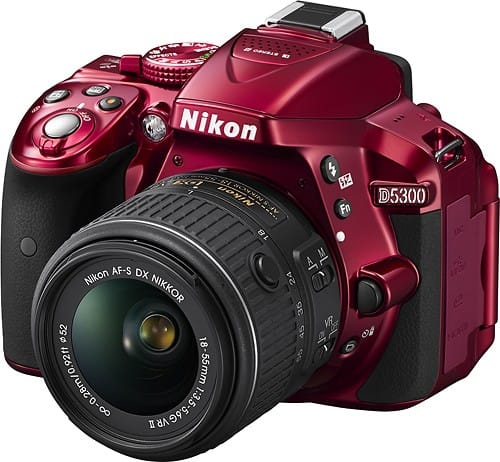 Customer Reviews: Nikon D5300 DSLR Camera with 18-55mm VR Lens Red 1523 ...