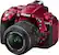 Left. Nikon - D5300 DSLR Camera with 18-55mm VR Lens - Red.