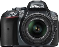 Front. Nikon - D5300 DSLR Camera with 18-55mm VR Lens - Gray.