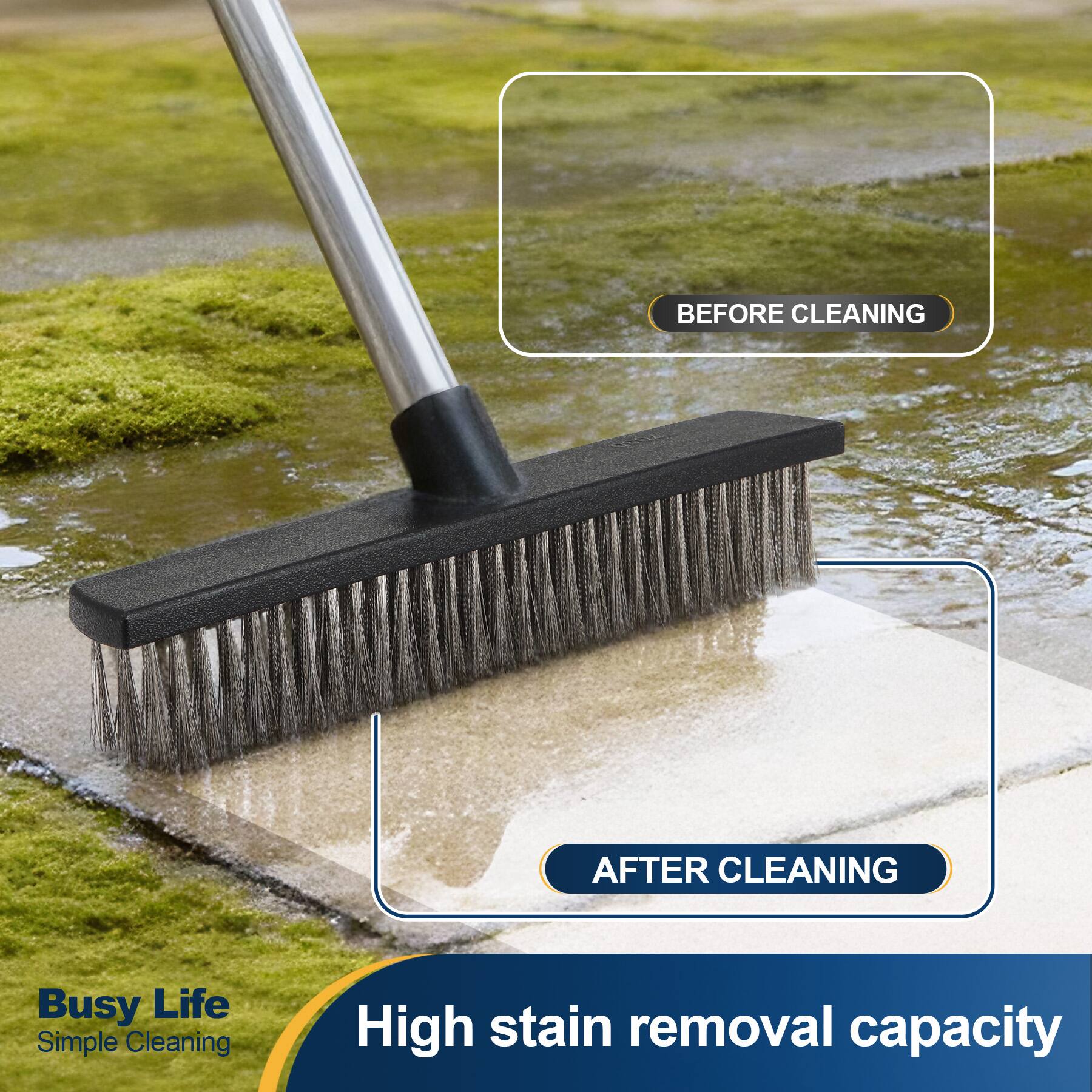 BEFORE CLEANING  
AFTER CLEANING  
Busy Life Simple Cleaning  
High stain removal capacity