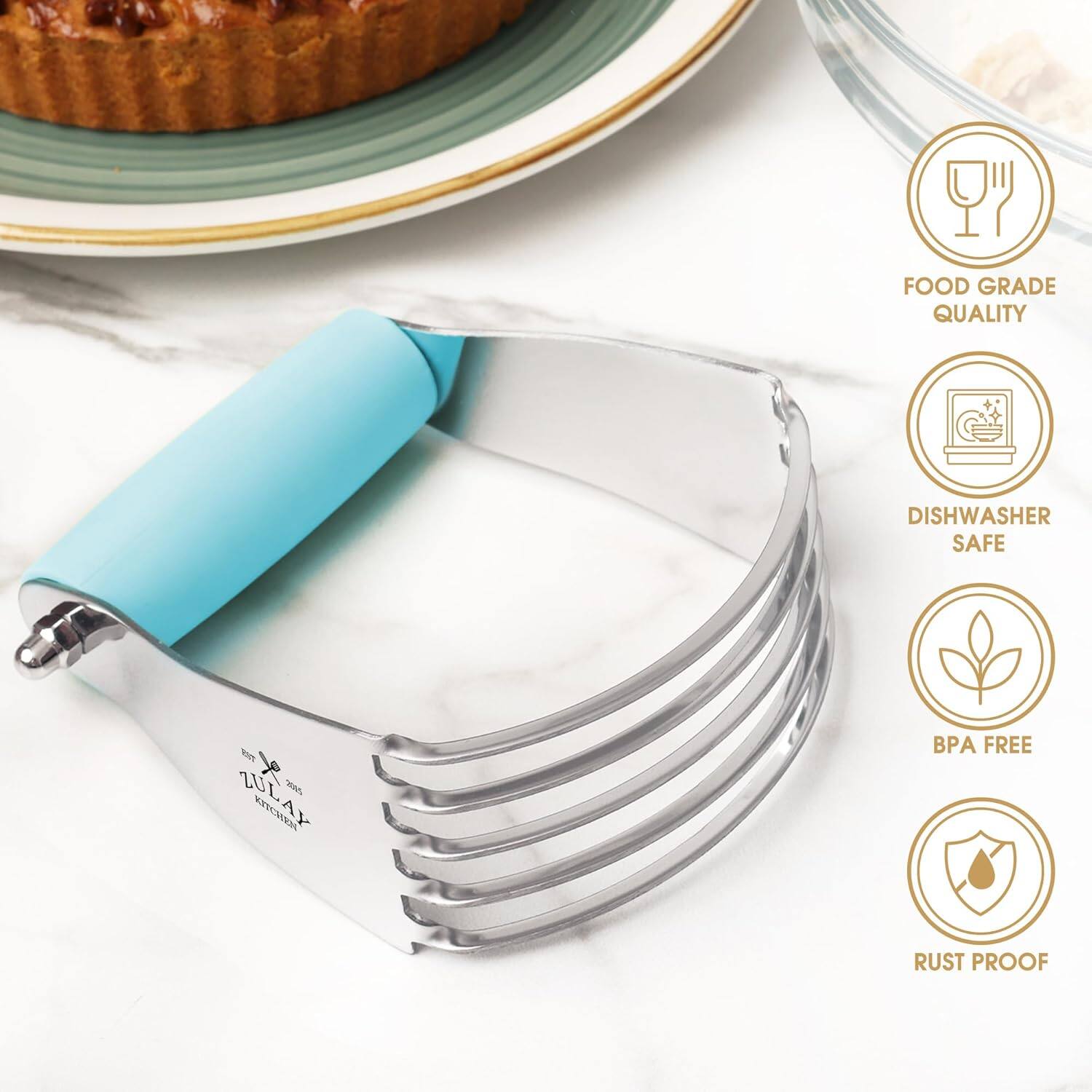 FOOD GRADE QUALITY  
DISHWASHER SAFE  
BPA FREE  
RUST PROOF