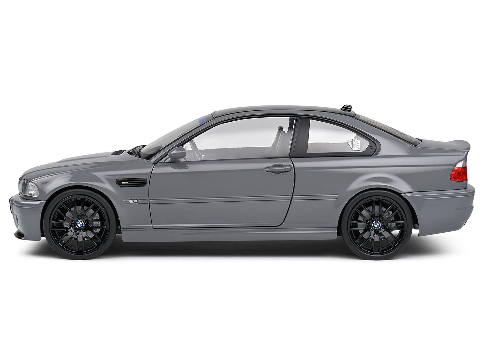 Left. Solido - 2000 BMW E46 M3 "Streetfighter" Nardo Gray with Black Top 1/18 Diecast Model Car by Solido - Gray with Black.