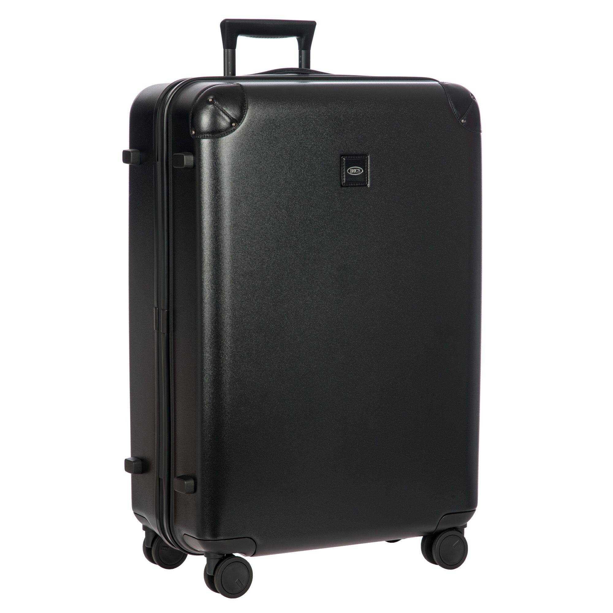 Angle. Bric's - Amalfi Hardside 30" Checked Spinner Luggage - Black/Black.