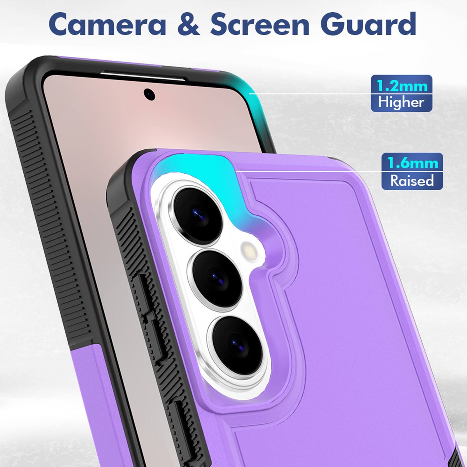 Camera & Screen Guard

1.2mm Higher

1.6mm Raised
