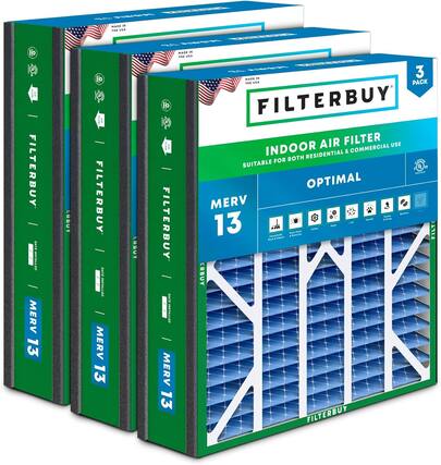 MANE - THE Ak - n FILTERBUY ORLE MEEVTTED MERV 13 CRBUY FILTERBUY H DATE INETALLED MERV 13 RBUY MADE S THE USA Fo a FILTERBUY I BATE ISTALLES MERV 13 1N 3 MADE P USA PACK FILTERBUY AIR FILTER USE INDOOR & COMMERCIAL BOTH RESIDENTIAL SUITABLE FOR O - alTee OPTIMAL MERV 13 - - PUE FILTI ~ m - . FUTO ~ a -t ERBUY FILTERBUY