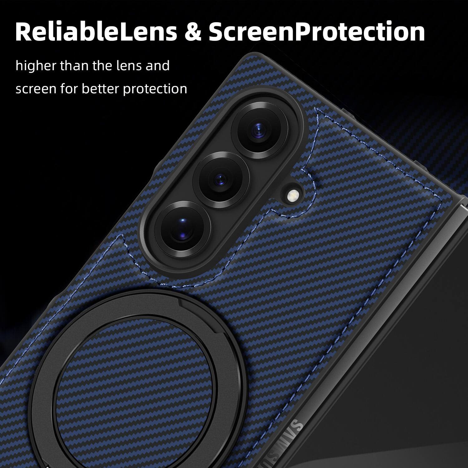 ReliableLens & ScreenProtection  
higher than the lens and screen for better protection