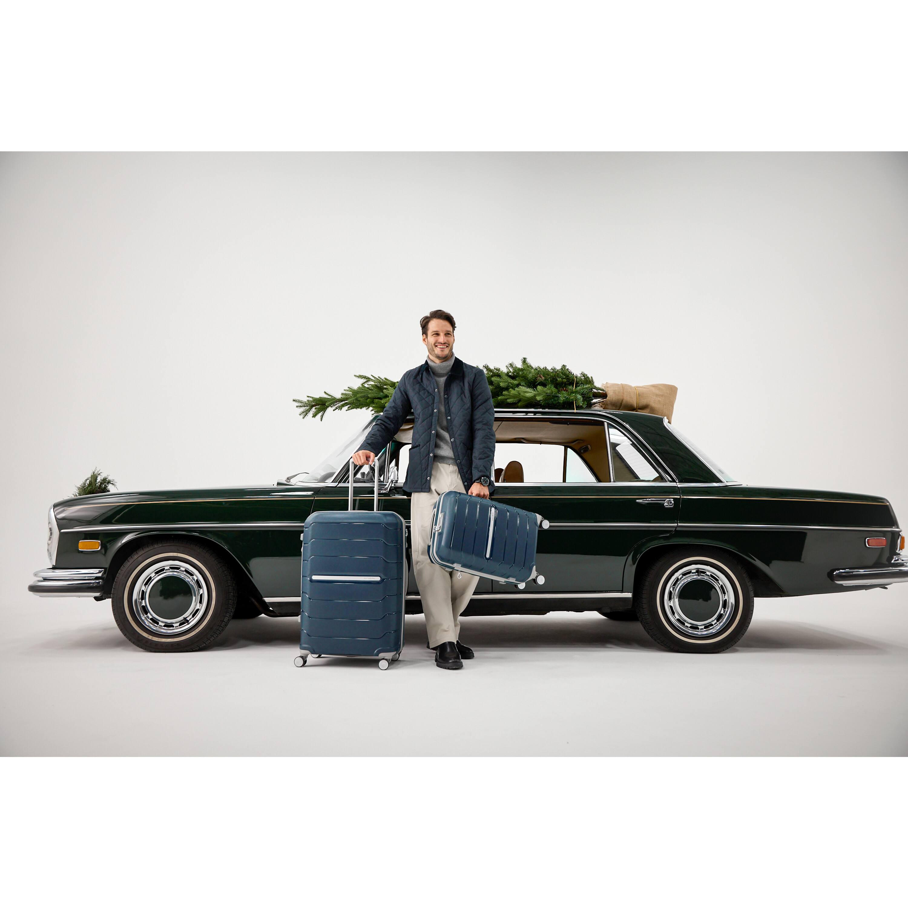 Alt View 7. Samsonite - Expandable Freeform Suitcase Set Nest 2Pc (SP21/28) - Navy.