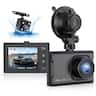 NEXPOW - Dual Dash Cam Front Rear 1080P Car Camera Night Vision G Sensor Loop Recording LCD Screen