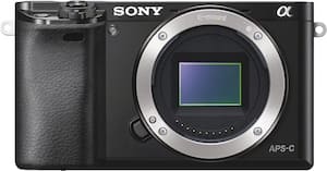 Sony - Alpha A6000 Mirrorless Camera (Body Only) - Black - Front_Standard