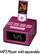 Front Standard. RCA - Docking Station Clock Radio for Apple® iPhone® and iPod® - Pink.