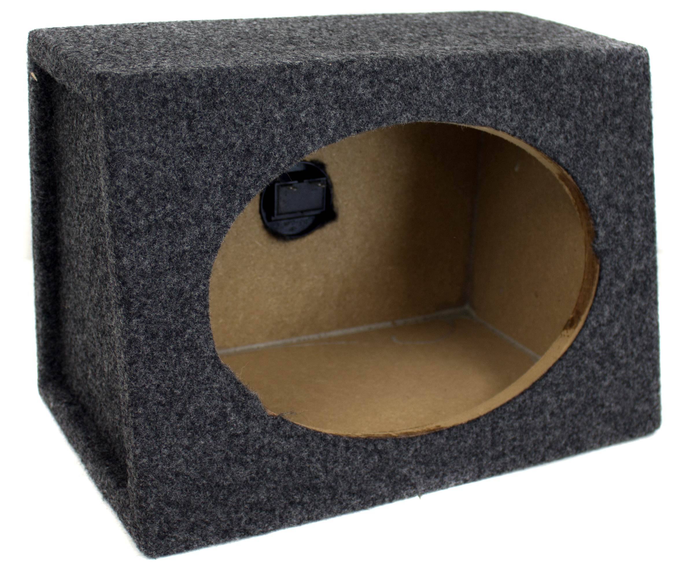 Alt View 3. QPower - QPower Angled Style 6 x 9 Inch Car Audio Speaker Box Enclosures, 2 Speaker Boxes - Black.