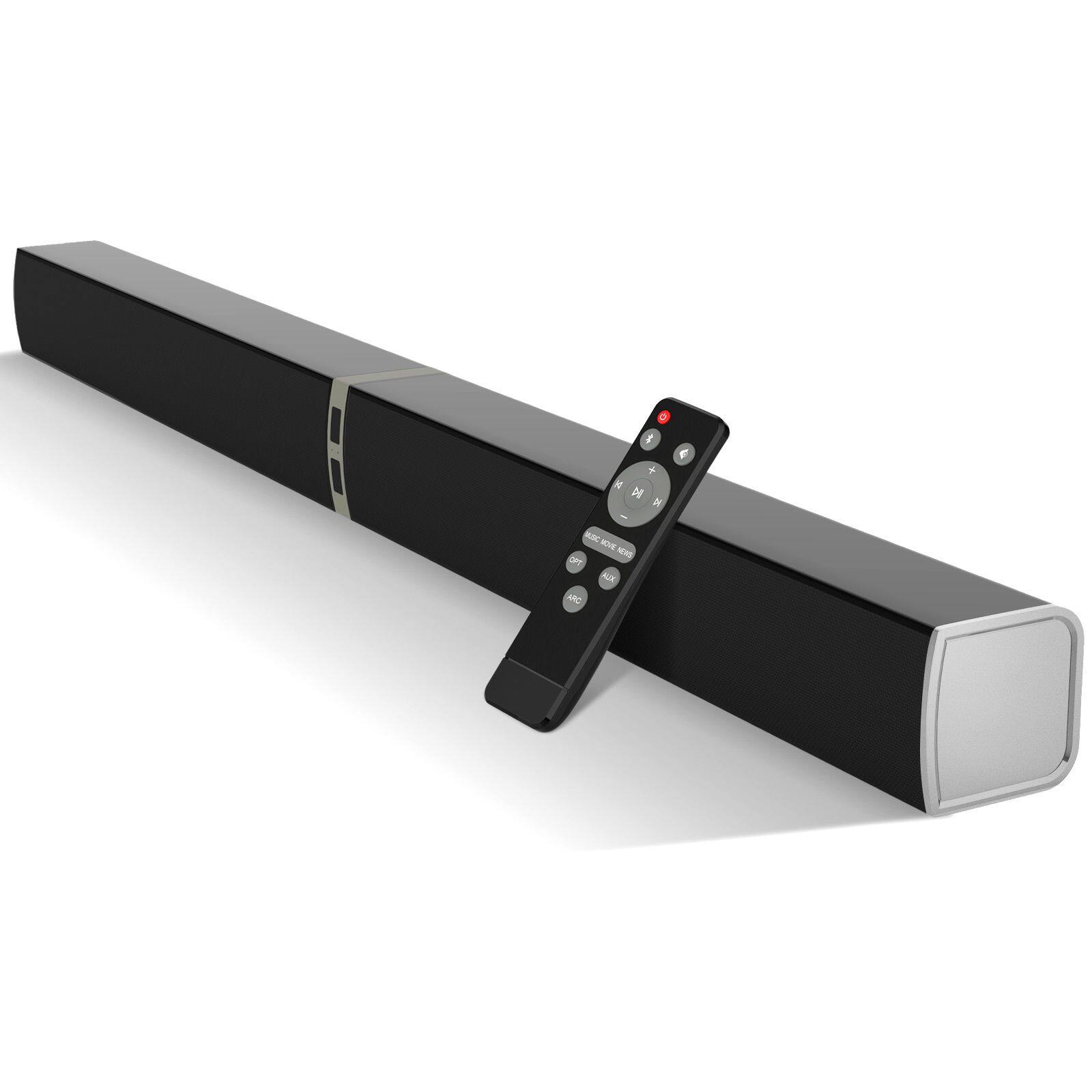 Left. COWIN - Bluetooth Soundbar 80W Wireless TV Soundbars 32inch Split 2 in 1 Detachable Sound Bar for Smart TV - silver.