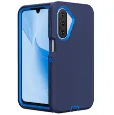 Front. Entronix - Entronix Case Compatible with Galaxy A26 - Heavy Duty Protection - Blue.