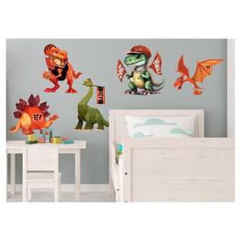 Fan Creations - Cincinnati Bengals Dinosaurs Wall Decal Set - Multicolor