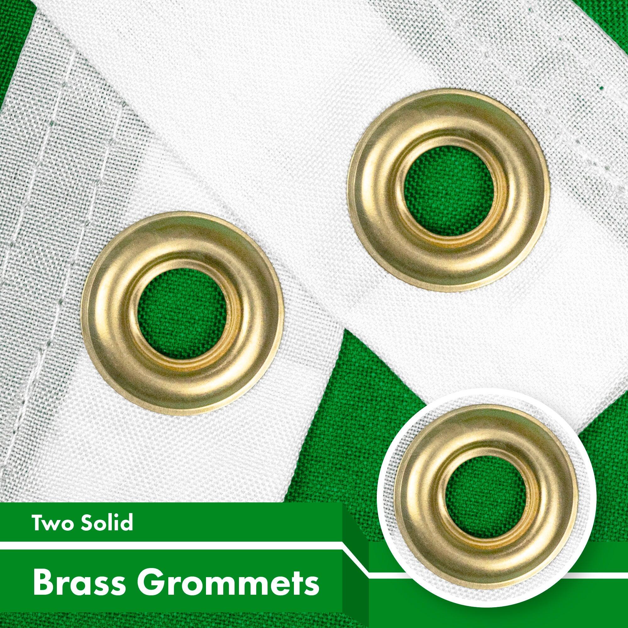 Two Solid Brass Grommets