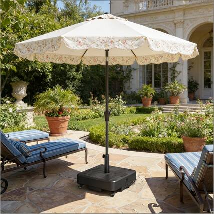 Front. Anysun - Anysun Versatile Fit Design Mobile Patio Umbrella Base, Assembly Required - Black.