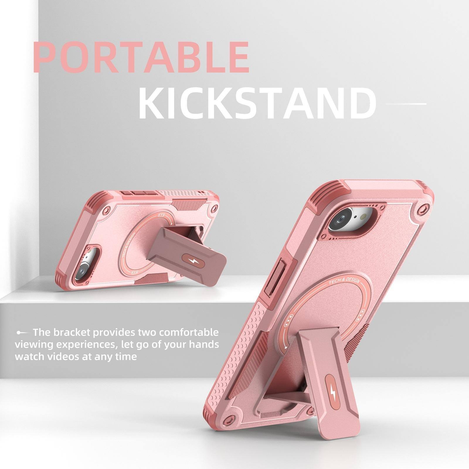 PORTABLE KICKSTAND  
TECH & DESIGN  
The bracket provides two comfortable viewing experiences, let go of your hands watch videos at any time