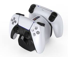 Cluzine - PS5 Controller Dual Charging Dock Fast Charger with Smart Protection Chip & LED Indicators