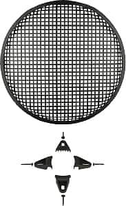 Front. Install Bay - 12" Waffle Grille - Black.