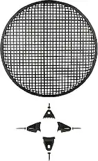Front. Install Bay - 12" Waffle Grille - Black.