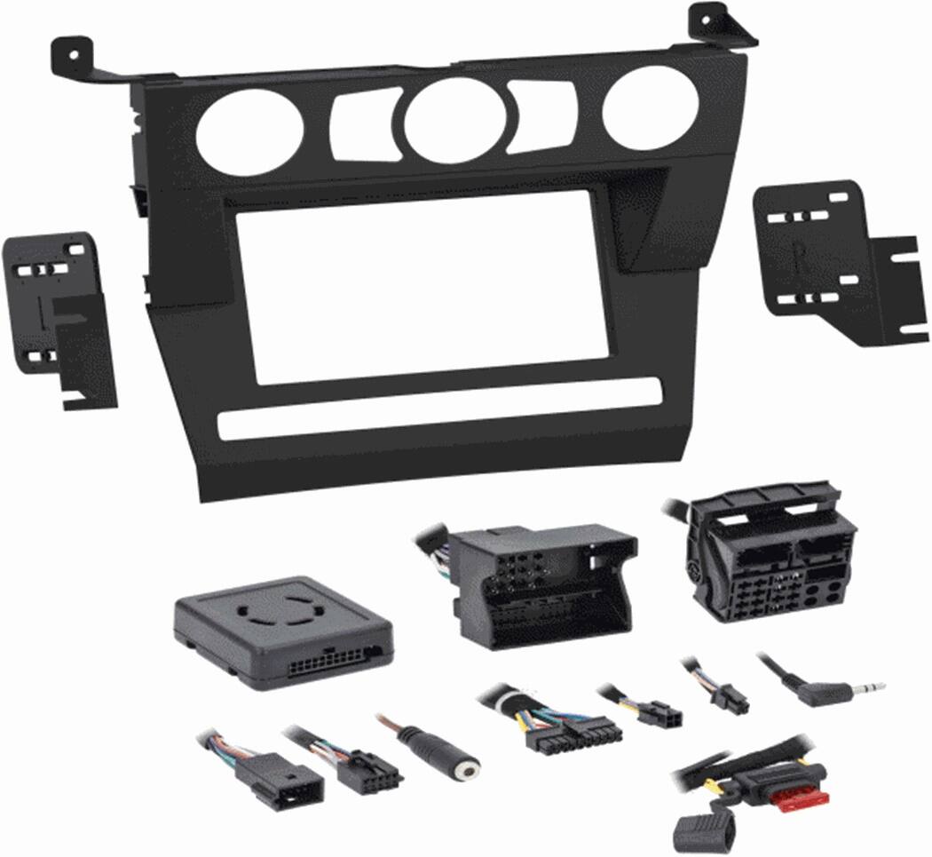 Angle. Metra - Dash Kit for 2004-2007 BMW 5 Series Vehicles - Matte Black.
