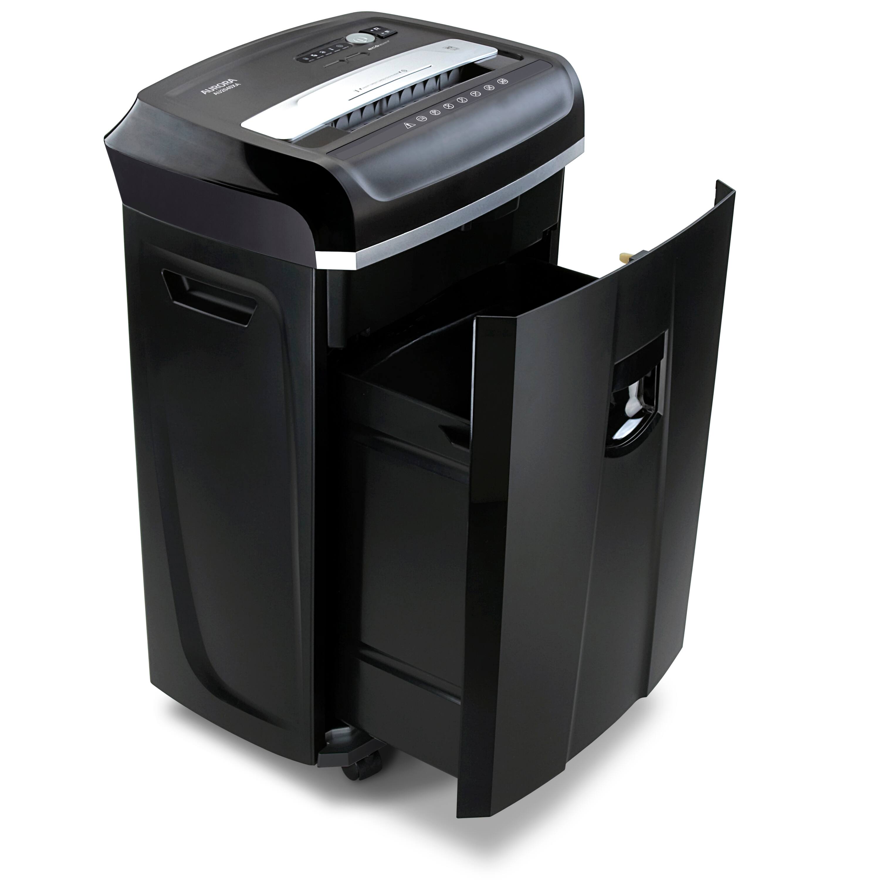 Alt View 1. Aurora - Aurora AU2040XA Anti-Jam Heavy Duty 20-Sheet Crosscut Paper/ CD/ 60 Min/ 7-Gallon Basket Shredder - Black.