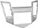 Front. Metra - Dash Kit for Select 2011-2016 Chevrolet Cruze DIN DDIN - Silver.